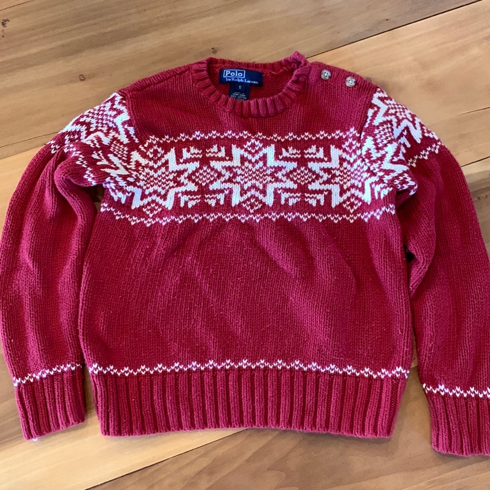 Boys Polo Ralph Lauren Christmas sweater